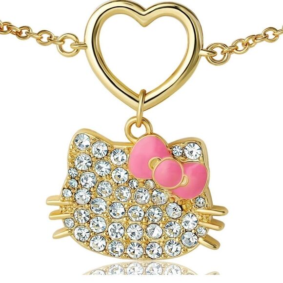 Hello Kitty Pave Crystal Charm Bracelet - Picture 4 of 11